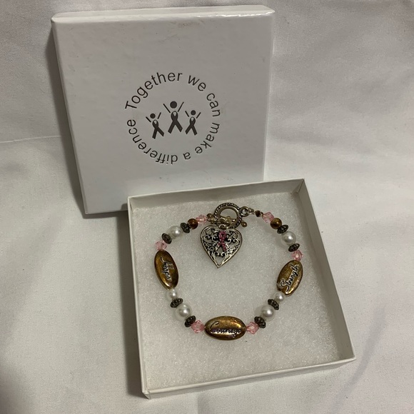 Breast Cancer Awareness Bracelet - Picture 2 of 5